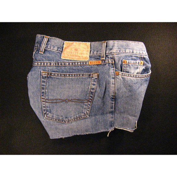 Lucky Brand Womans CUTOFF JEAN SHORTS W 32 Size 14 Hot Pants Daisy Dukes - Picture 3 of 8
